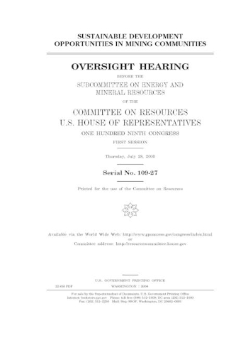 Sustainable development opportunities in mining communities