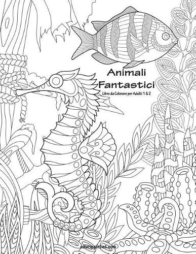 Animali Fantastici Libro da Colorare per Adulti 1 & 2