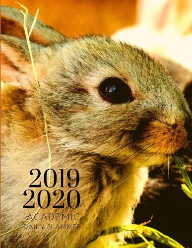 2019-2020 Academic Daily Planner Rabbit Bunny Organizer With Bible Sermon Notes