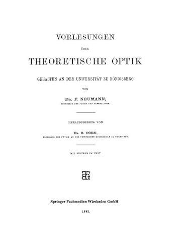 Vorlesungen über Theoretische Optik