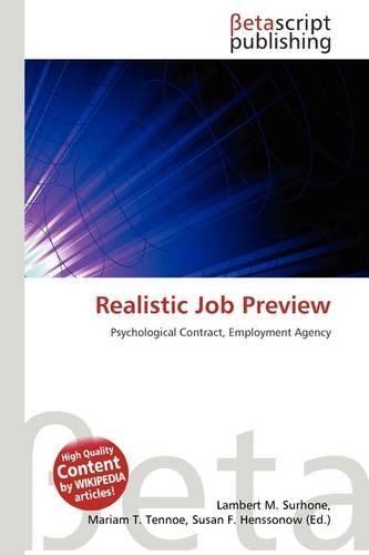 Realistic Job Preview: (English)