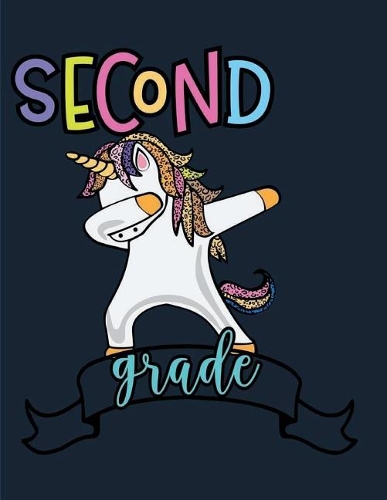 Second Grade: 102 Page Notebook With Cute Graphic For Second Grade Handwriting Practice-black