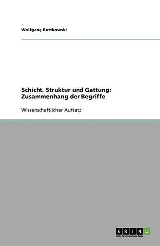 Schicht, Struktur und Gattung