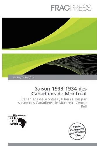 Saison 1933-1934 Des Canadiens de Montr Al