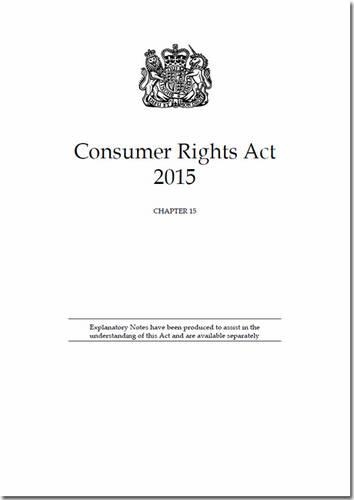Consumer Rights Act 2015: Chapter 15