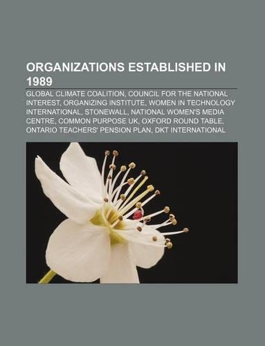Organizations Established in 1989