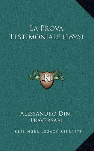 La Prova Testimoniale (1895): (Italian)