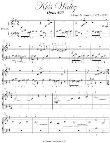 Kiss Waltz Beginner Piano Sheet Music