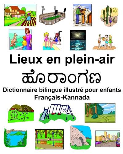 Français-Kannada Lieux en plein-air Dictionnaire bilingue illustré pour enfants