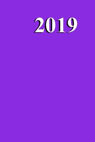 2019 Daily Planner Violet Color Simple Plain Violet 384 Pages