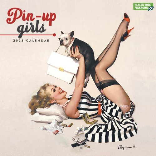 2023 Pin Up Girls Wall Calendar Plastic Free