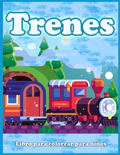Trenes Libro Para Colorear Para Niños