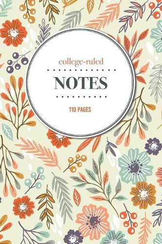 College-Ruled Notes: 110 Pages - Floral Vintage Paisley Patterns - Notebook for Professionals - Classy Art Deco and Vintage Pattern Journal