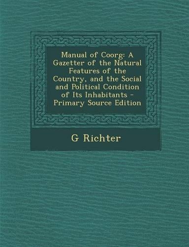 Manual of Coorg