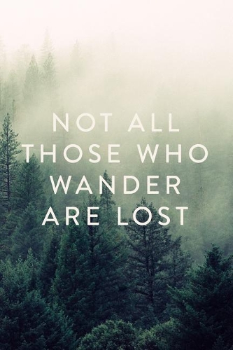 Not All Those Who Wander Are Lost: Journal, Notebook, Diary, 6"x9" Lined Pages, 150 Pages(English)