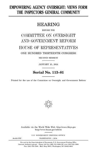 Empowering agency oversight