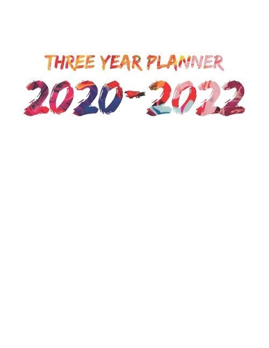 Three Year Planner 2020-2022