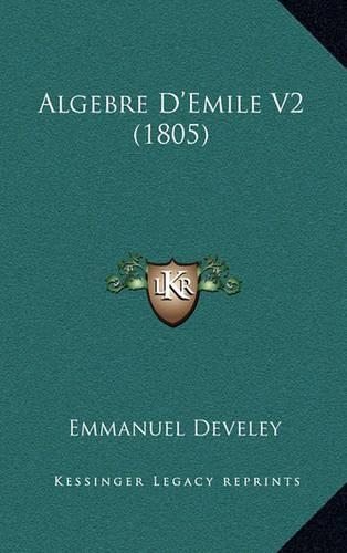 Algebre D'Emile V2 (1805)