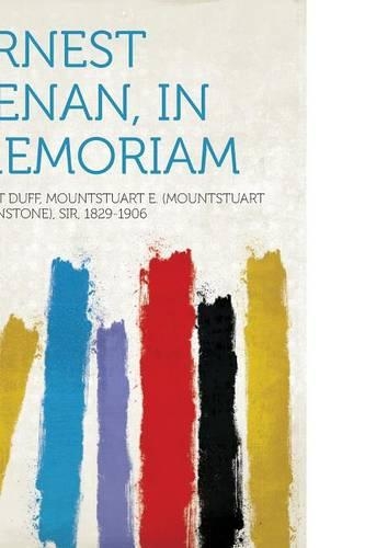 Ernest Renan, in Memoriam
