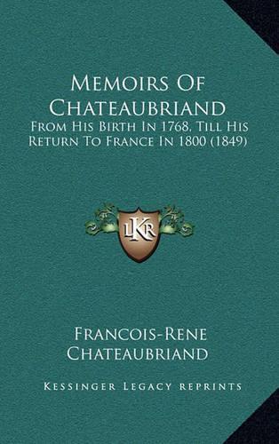 Memoirs of Chateaubriand