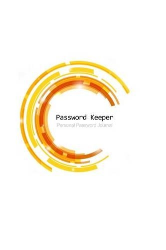 Password Keeper: Personal Password Journal (Orange Circle Cover)(English)