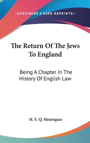 The Return Of The Jews To England