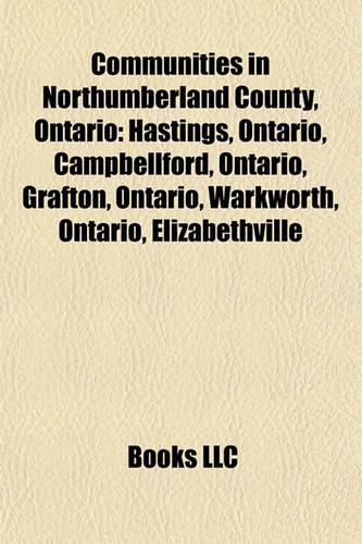 Communities in Northumberland County, Ontario