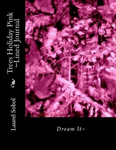 Trees Holiday Pink Lined Journal