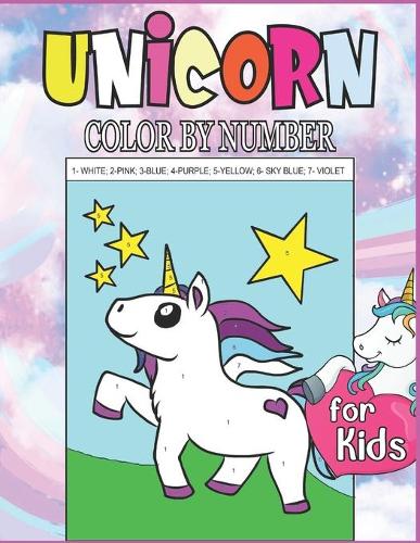 Unicorn Color by Numbers for Kids