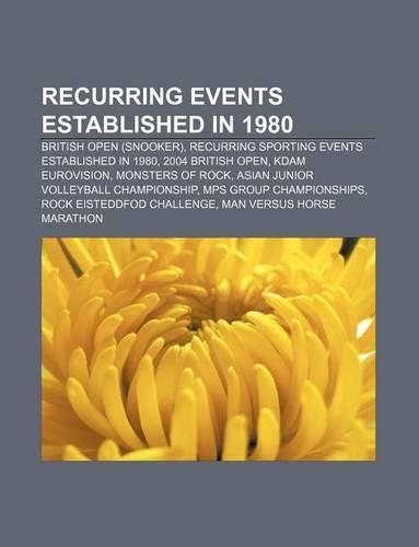Recurring Events Established in 1980