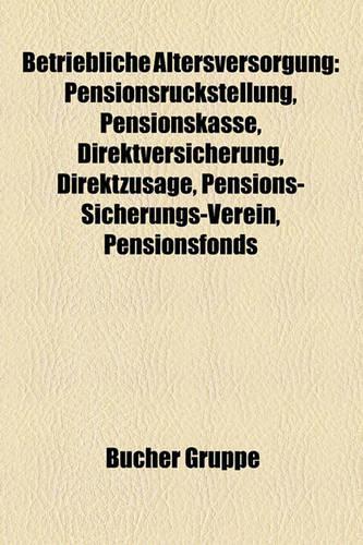 Betriebliche Altersversorgung