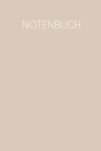 Notenbuch: Notenheft für Schüler und Studenten - Motiv: Nude