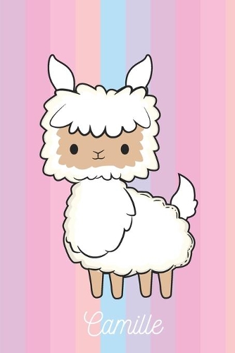 Camille: Lama Mouton: Personalisé Carnet De Notes Cadeau Ligné Pour Les Filles Et Étudiantes