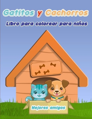 Libro para Colorear de Gatitos y Cachorros para Niños