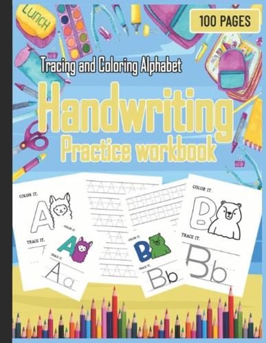 Alphabet Tracing and Coloring Handwriting Practice workbook