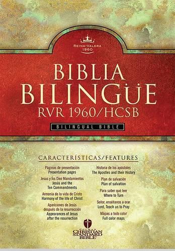 Bilingual Bible-PR-RV 1960/HCSB: Reina-Valera 1960/Holman Christian Standard, Black, Imitation Leather, Indexed