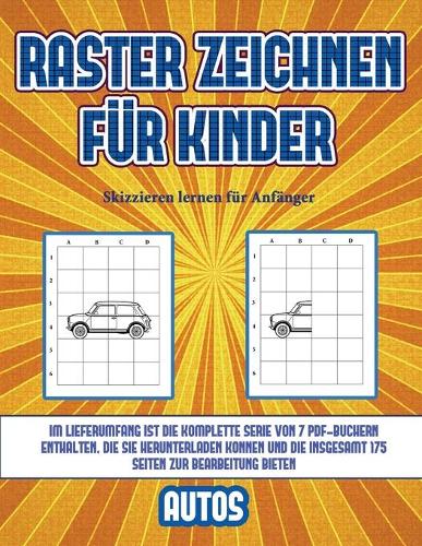 Skizzieren lernen für Anfänger (Raster zeichnen für Kinder - Autos)