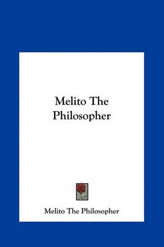 Melito the Philosopher