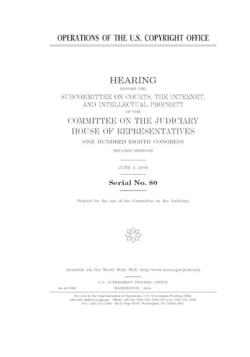 Operations of the U.S. Copyright Office