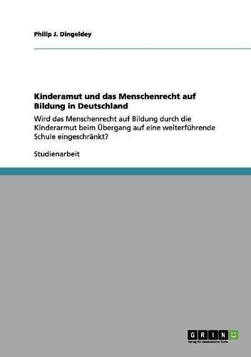 Kinderamut und das Menschenrecht auf Bildung in Deutschland