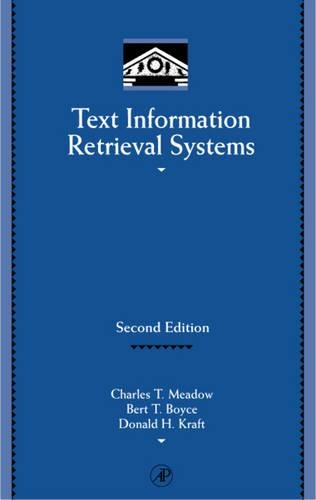 Text Information Retrieval Systems: (Library and Information Science Series)