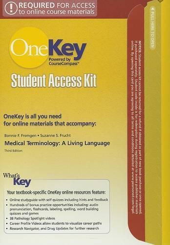 OneKey CourseCompass, Student Access Kit, Medical Terminology