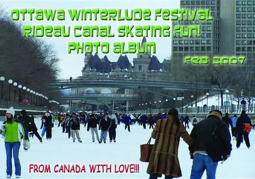 Ottawa Winterlude Festival - Rideau Canal Skating Fun! Photo Album - Feb 2007 (English eBook C7)