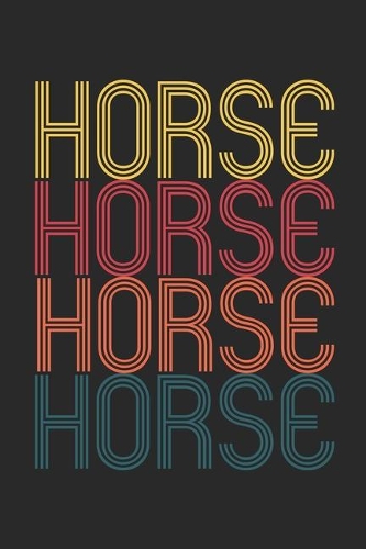 Vintage Horse Notebook - Retro Equestrian Journal - Equestrian Gift - Horse Riding Diary