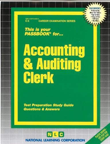 Accounting & Auditing Clerk: Passbooks Study Guide