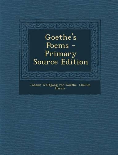 Goethe's Poems: (Japanese)