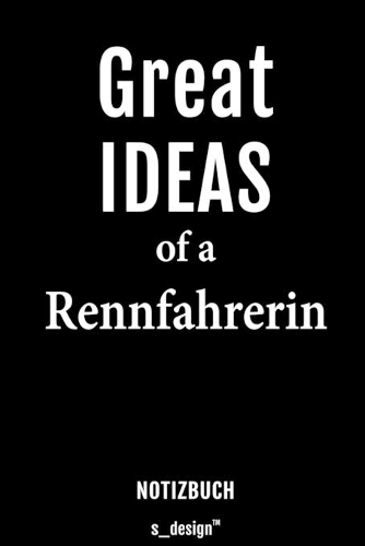 Notizbuch für Rennfahrer / Rennfahrerin: Originelle Geschenk-Idee [120 Seiten liniertes blanko Papier]