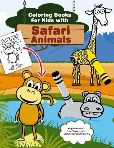 Coloring Books for Kids with Safari Animals