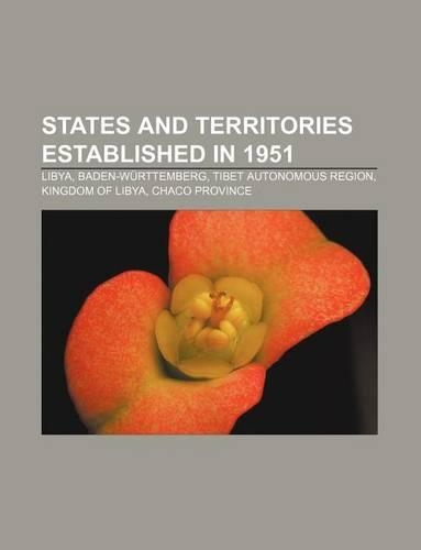 States and Territories Established in 1951