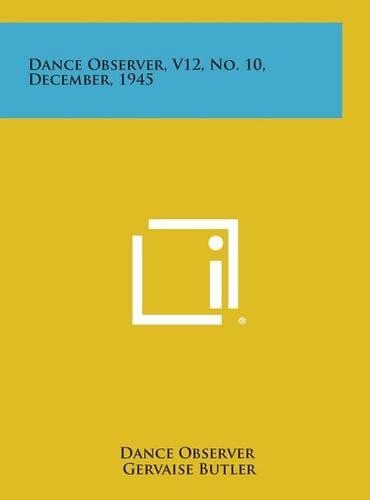 Dance Observer, V12, No. 10, December, 1945